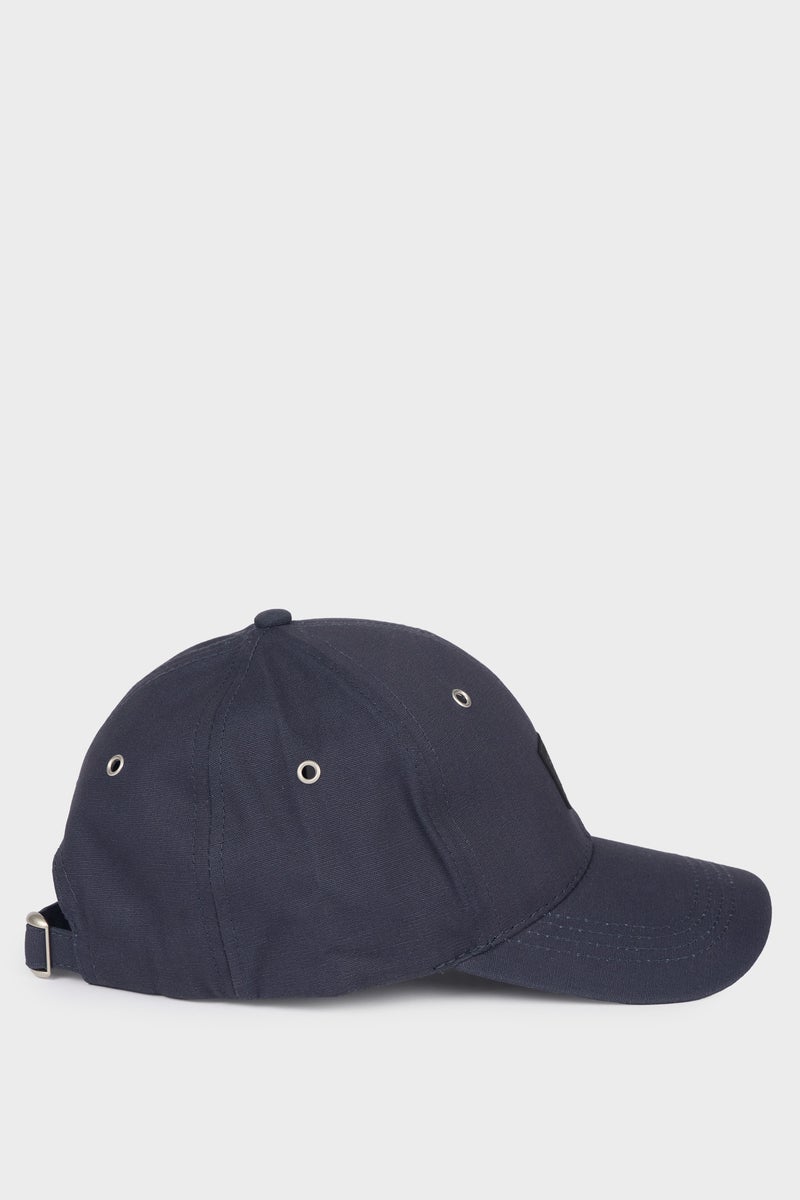 DeFacto Blue Man Man Cotton Label Print Cap Casual - Image 3